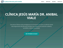 Tablet Screenshot of clinicajesusmaria.com.ar